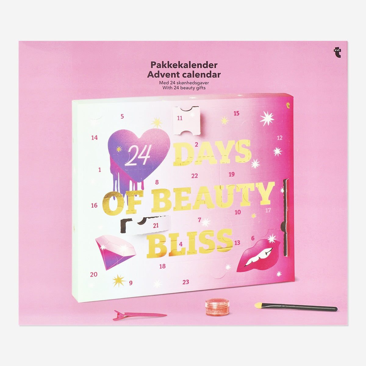Flying Tiger Copenhagen Advent Calendar with 24 Beauty Gifts