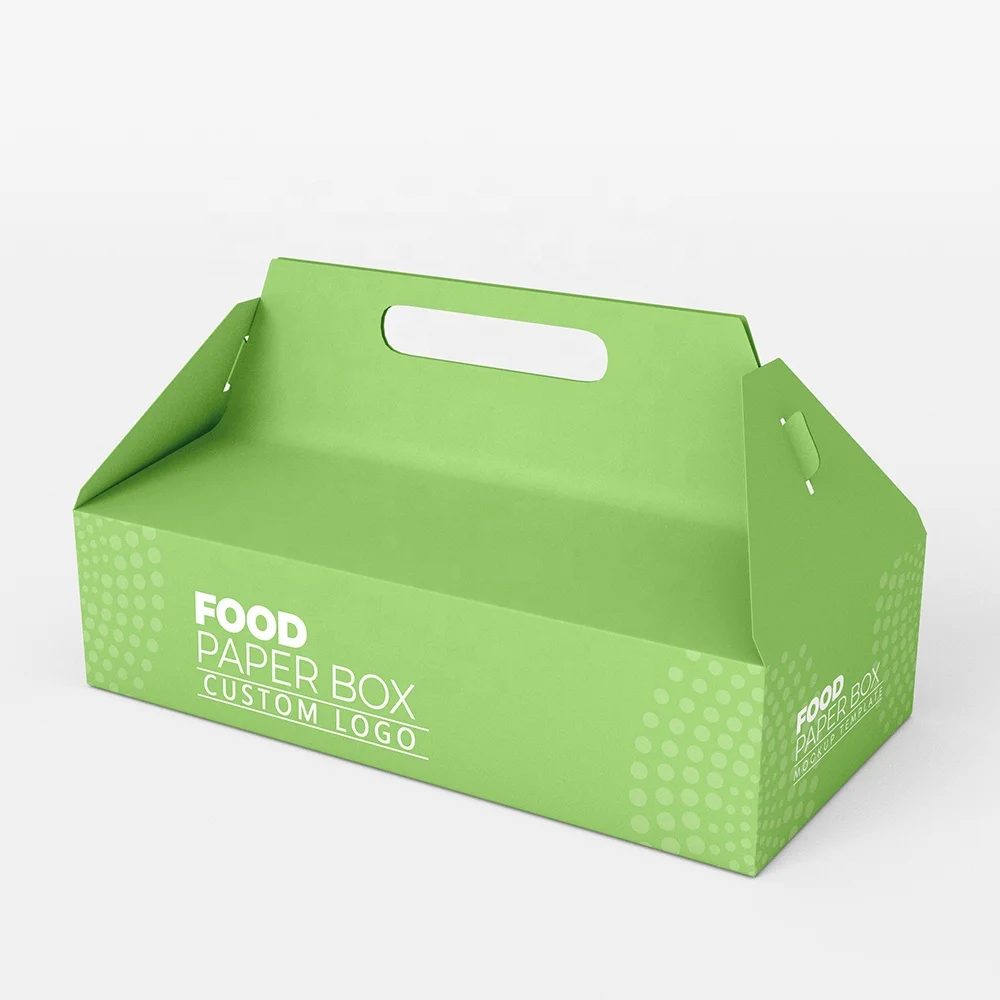 Custom Logo Round Cardboard Paper Takeaway Box