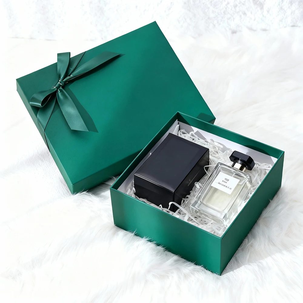Custom Luxury Matt Green Folding Paper Box