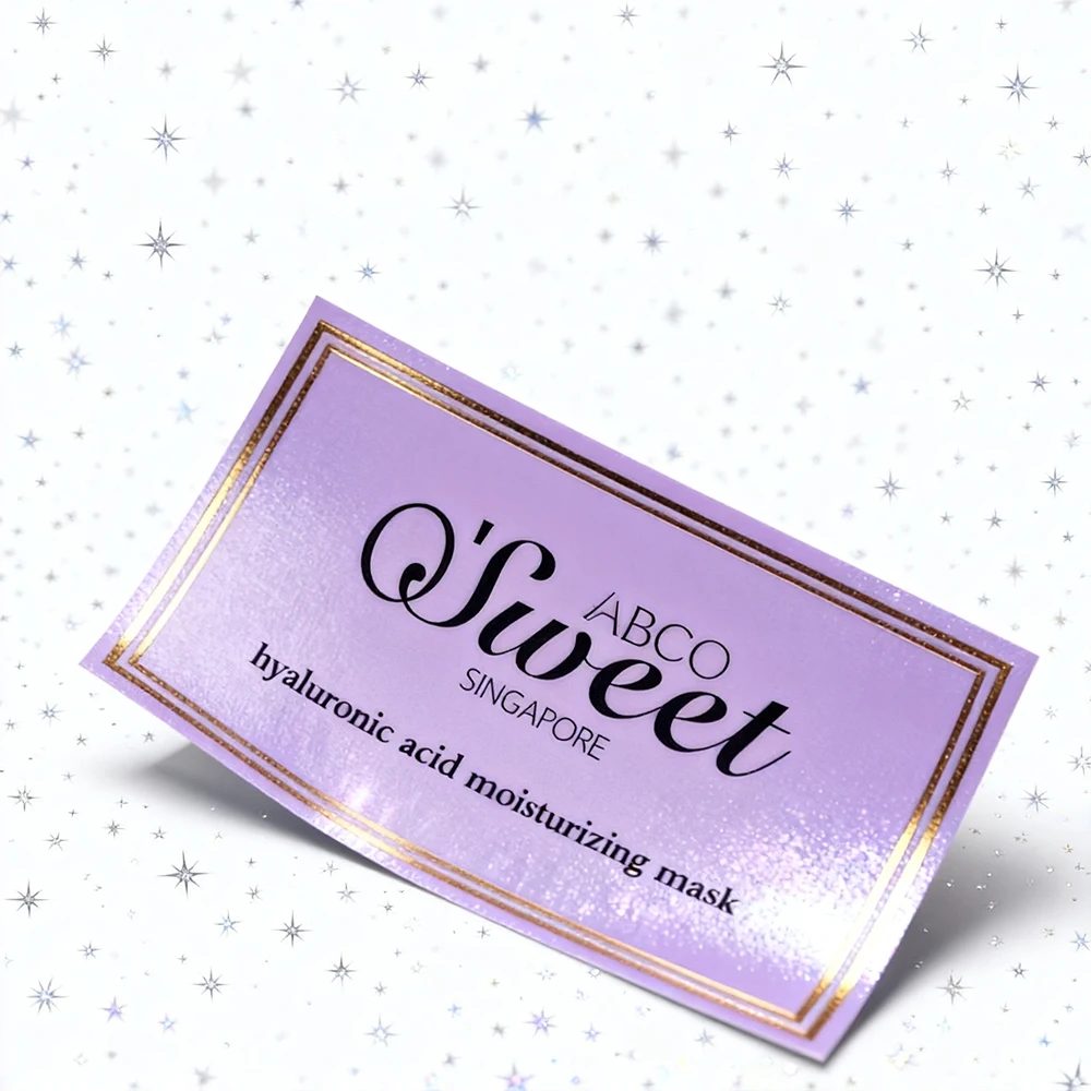 Design Printing Custom Label Warning Self Adhesive Paper Waterproof Acrylic
