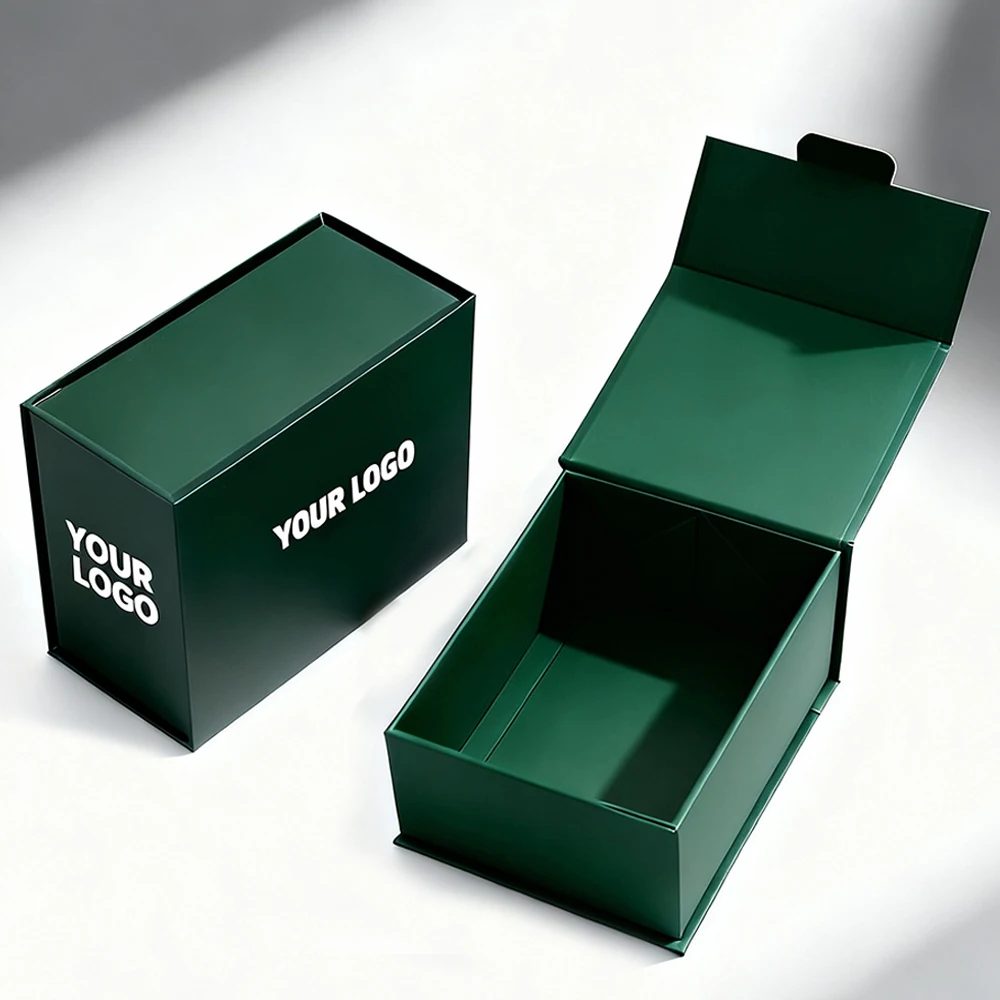 Custom Luxury Matte Black Packaging Folding Paper Box