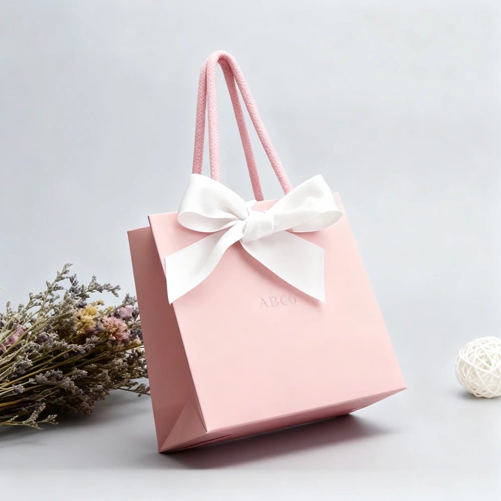 Custom Printed Shopping Gift Packaging Paper Handbag Exhibition Paper Bags