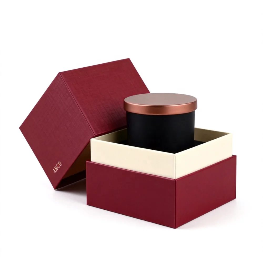 Luxury Paperboard Candle Box Scented Empty Custom Gift Packaging