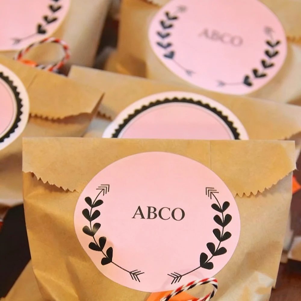 Custom Brand Name Printing Logo Adhesive Labels Stickers For Packaging