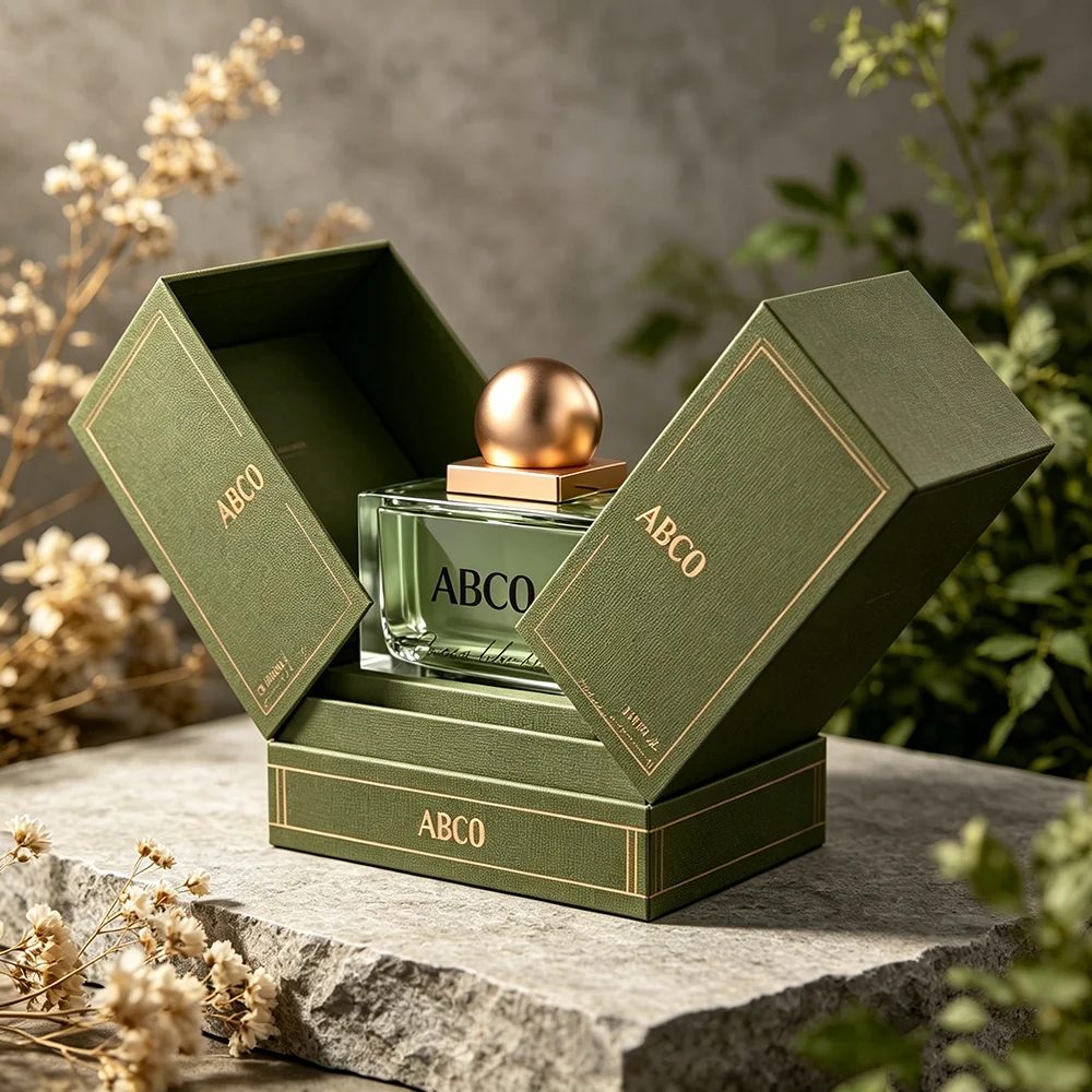 Custom Perfume Packaging Box Magnetic Double Door Gift Box