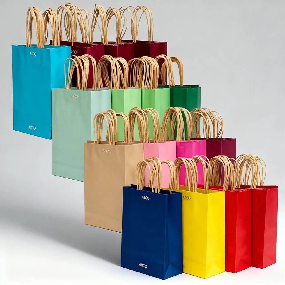 Custom Kraft Paper Takeout Paper Bag
