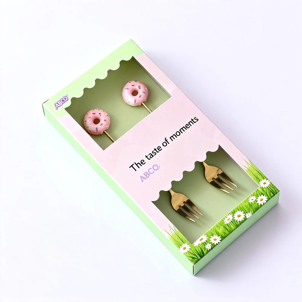 Custom Paper Boxes Cardboard Party Hotel Tableware Forks Knife Packaging