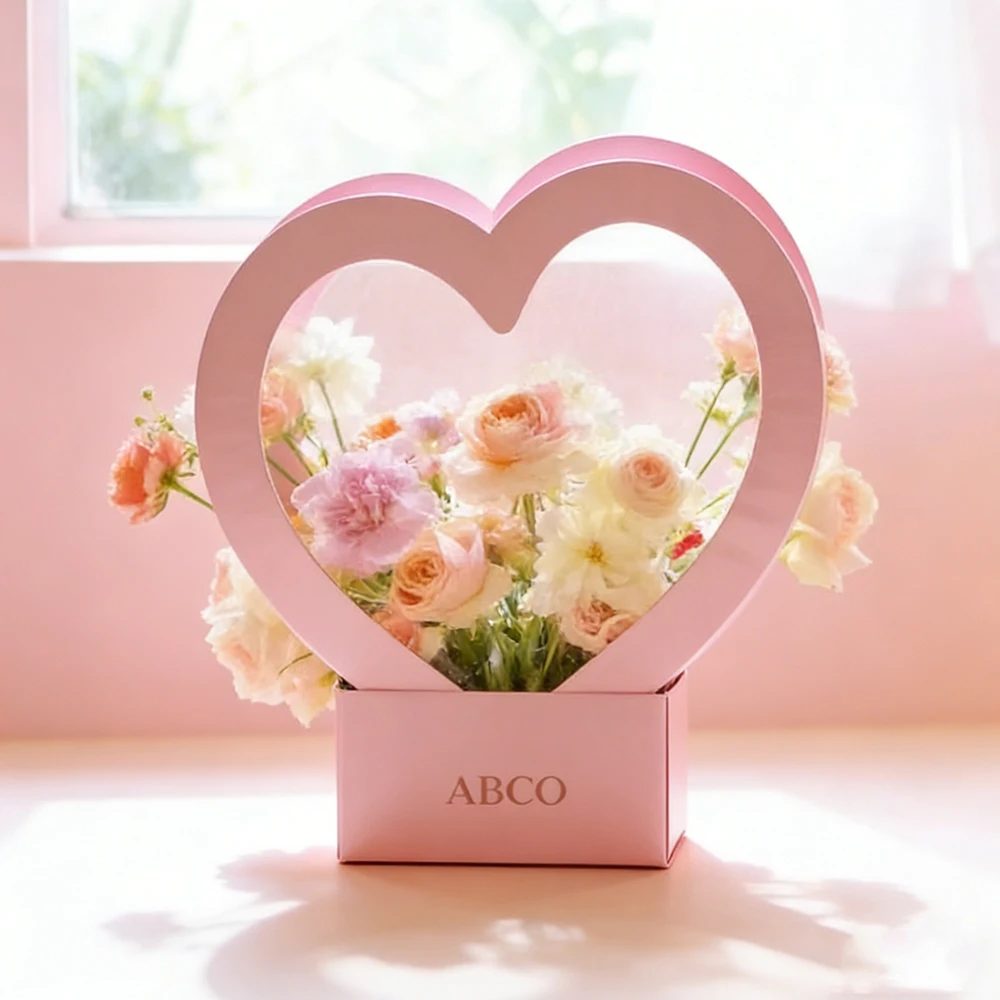 Hollow Love Flower Basket For Valentine's Day Sweet Party Wedding