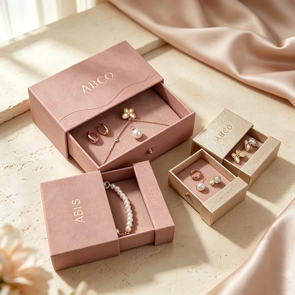 Rigid Grey Board Paper Sliding Drawer Box Premium Gift Box