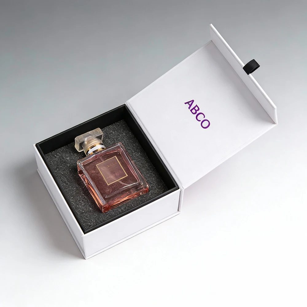 Custom Printed White Cosmetic Perfume Packaging Box