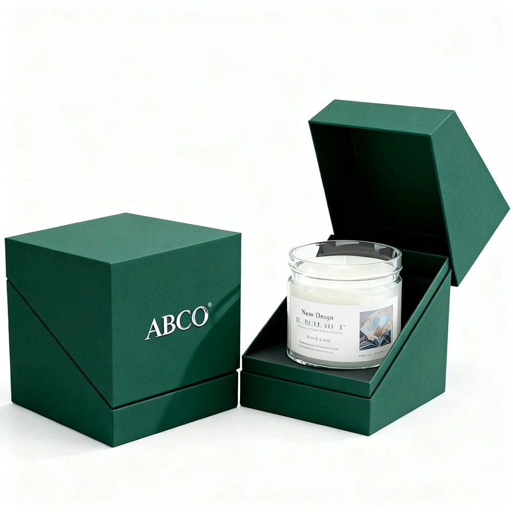 Custom Empty Candle Jar Gift Storage Packaging Paper Box