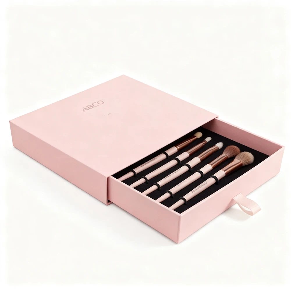 Customizable Cardboard Paper Makeup Brush Packaging Box