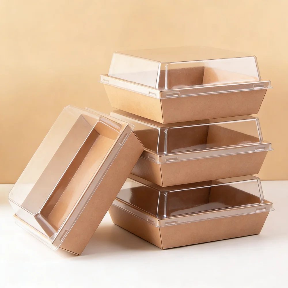 Kraft Paper Disposable Food Boxes