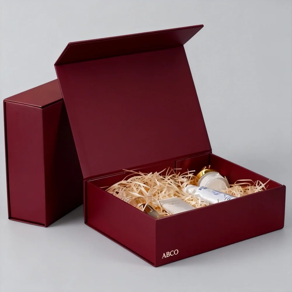Custom Luxury Black 2mm Thickness Cardboard Folding Shoe Gift Box