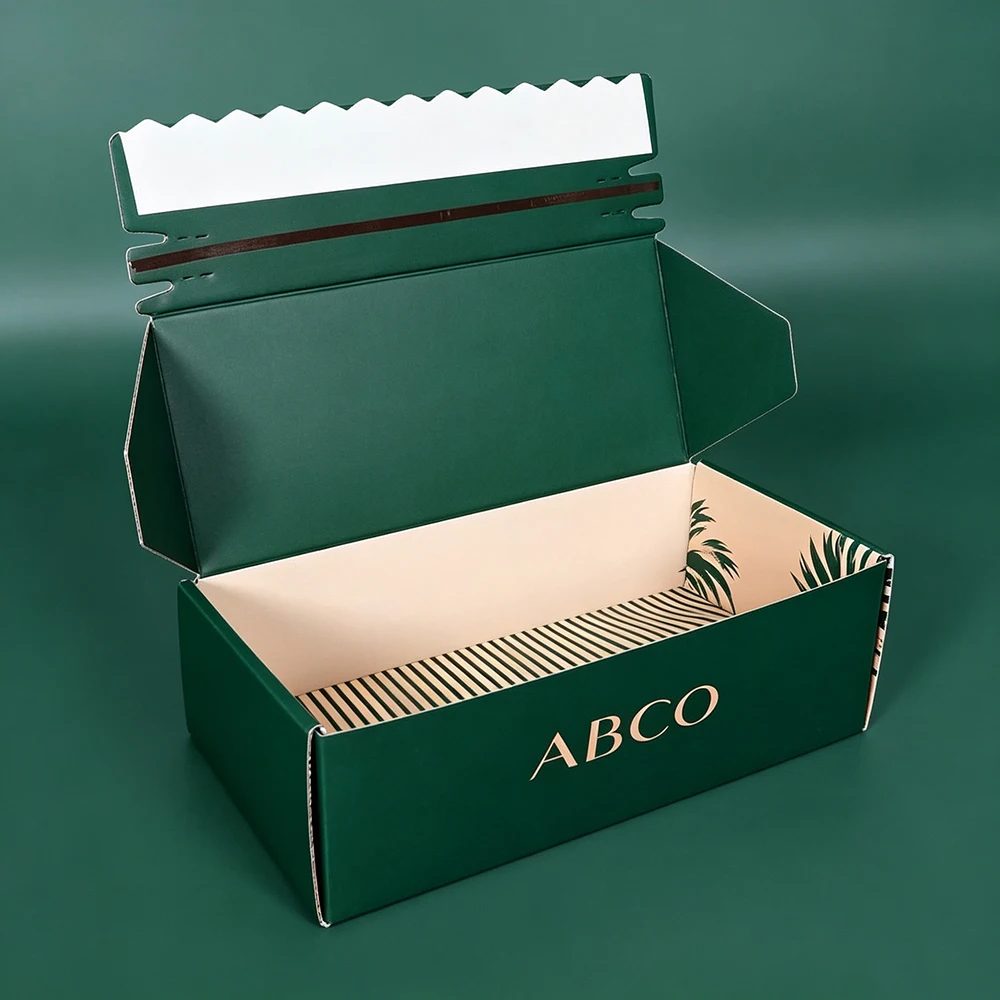 Custom Logo Corrugated Zipper Mailer Box