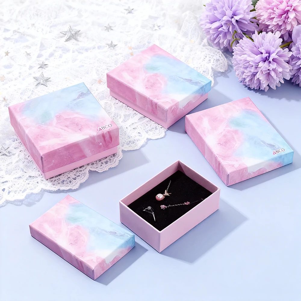 Square Cardboard Paper Jewelry Boxes
