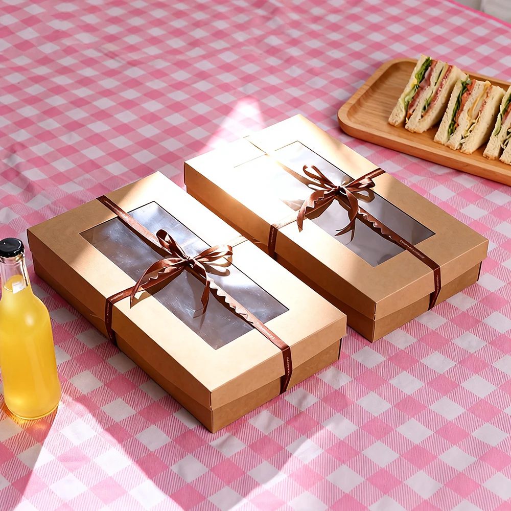Paper Box Disposable Cake Food Box Packaging Take Out Box