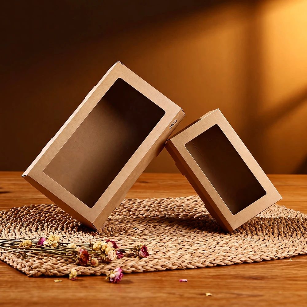 Cupcake Dessert Sandwich Takeout Paper Food Packaging Box