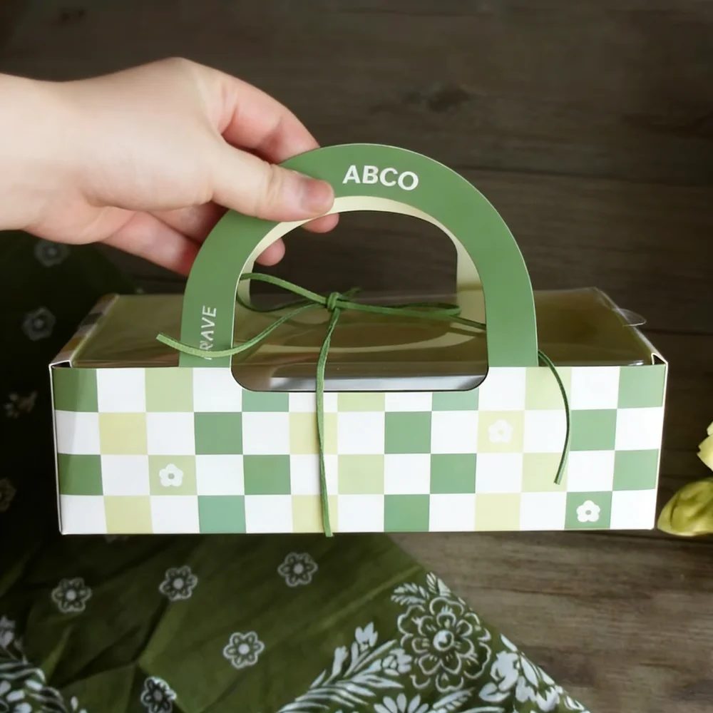 Disposable Picnic Lunch Box Portable Cardboard Food Paper Box