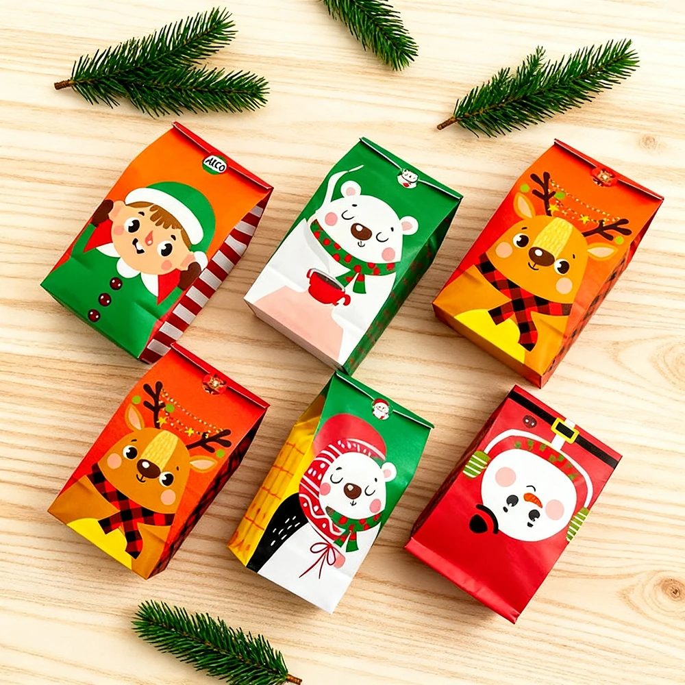 Customizable Kraft Paper Gift Bags