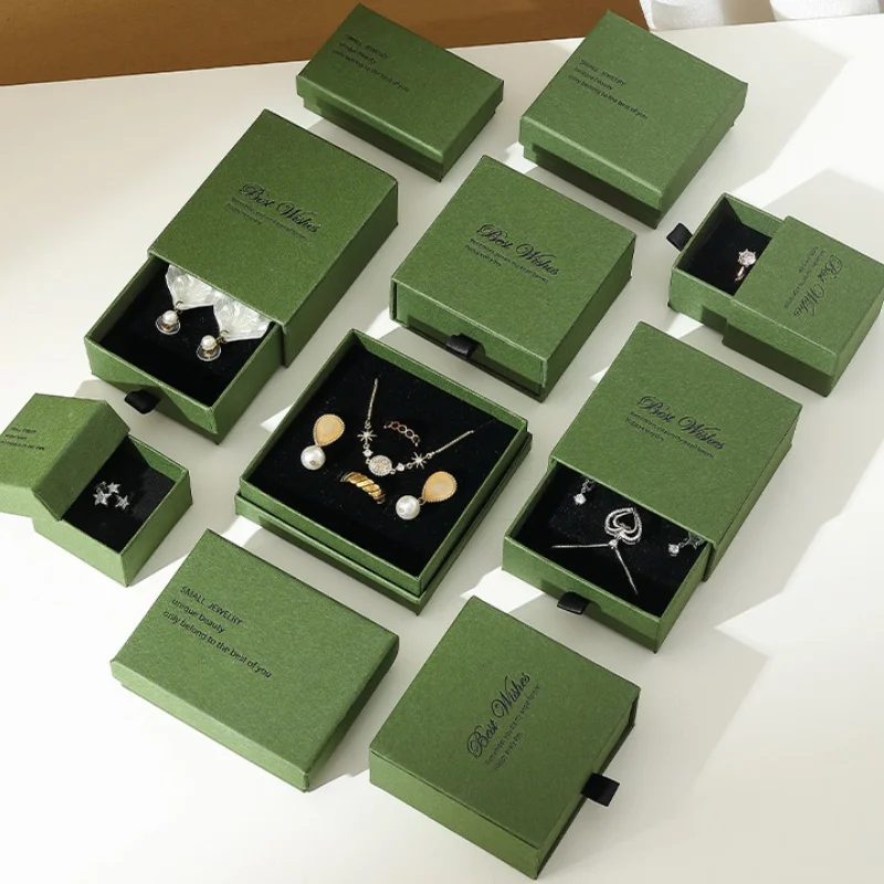 Premium Green Drawer Box Jewellery Gift Box