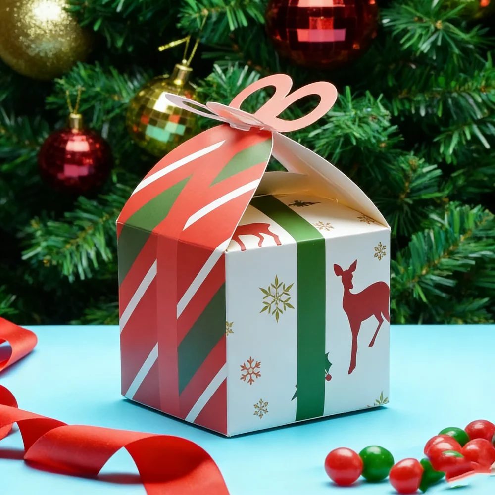 Assorted Christmas Small Gift Box Holiday Paper Boxes