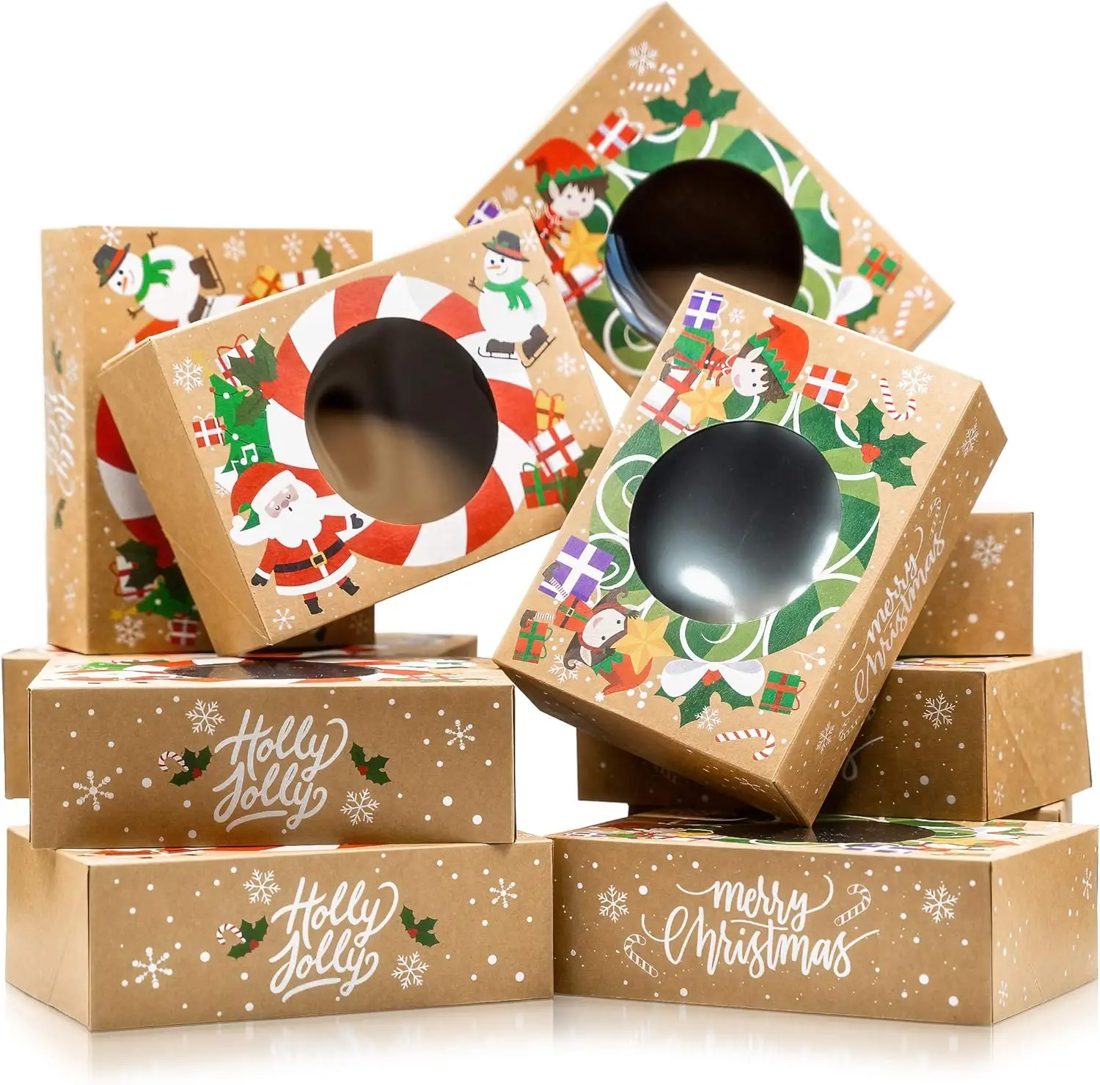 Large Kraft Christmas Gift Boxes