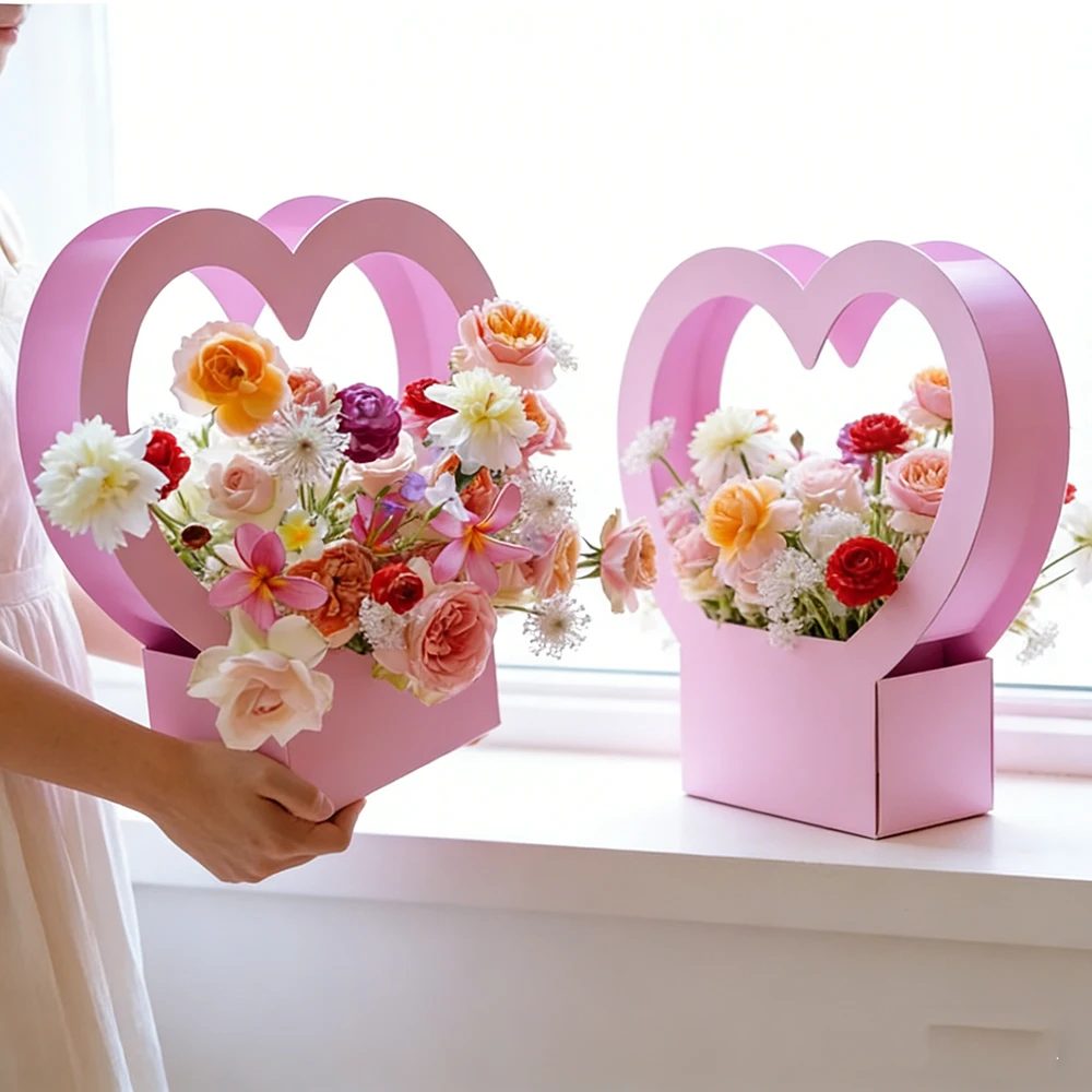 Craft Paper Box Cardboard Flower Box For Rose Packaging