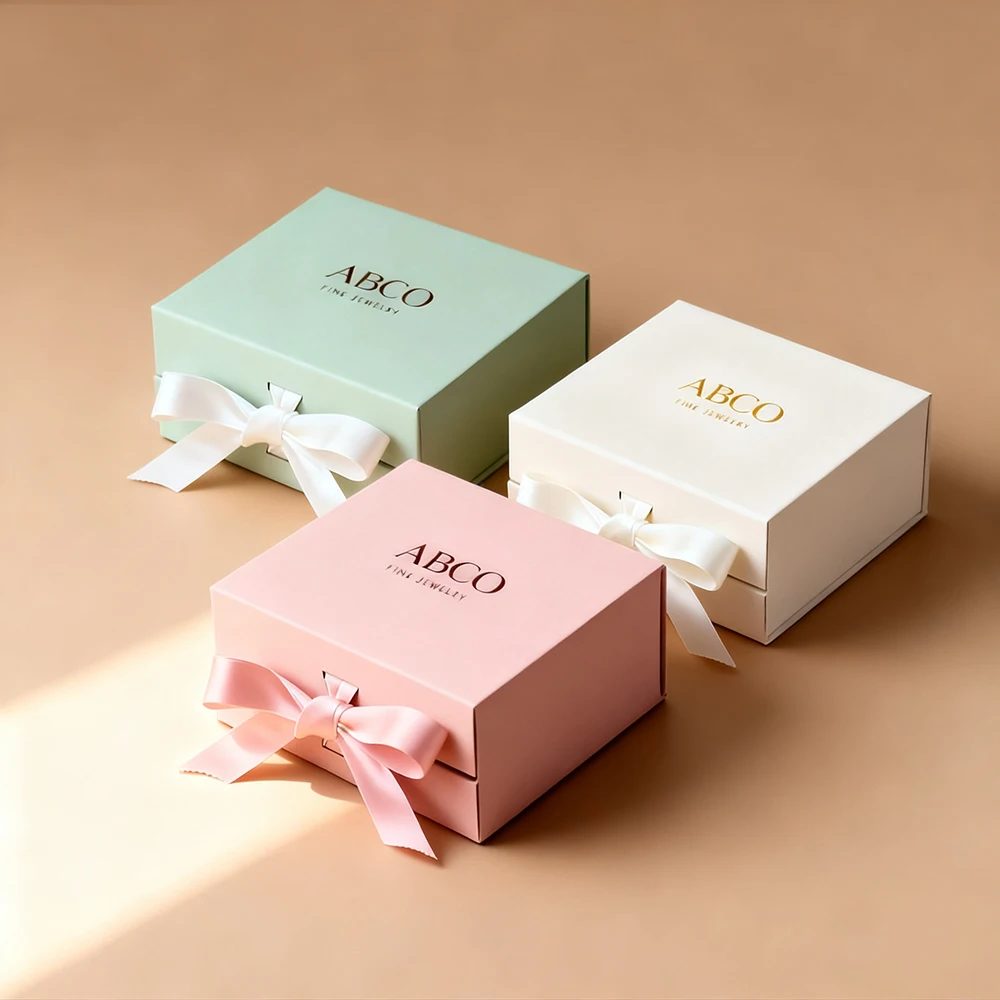 Custom Folding Luxury Cardboard Jewelry Boxes