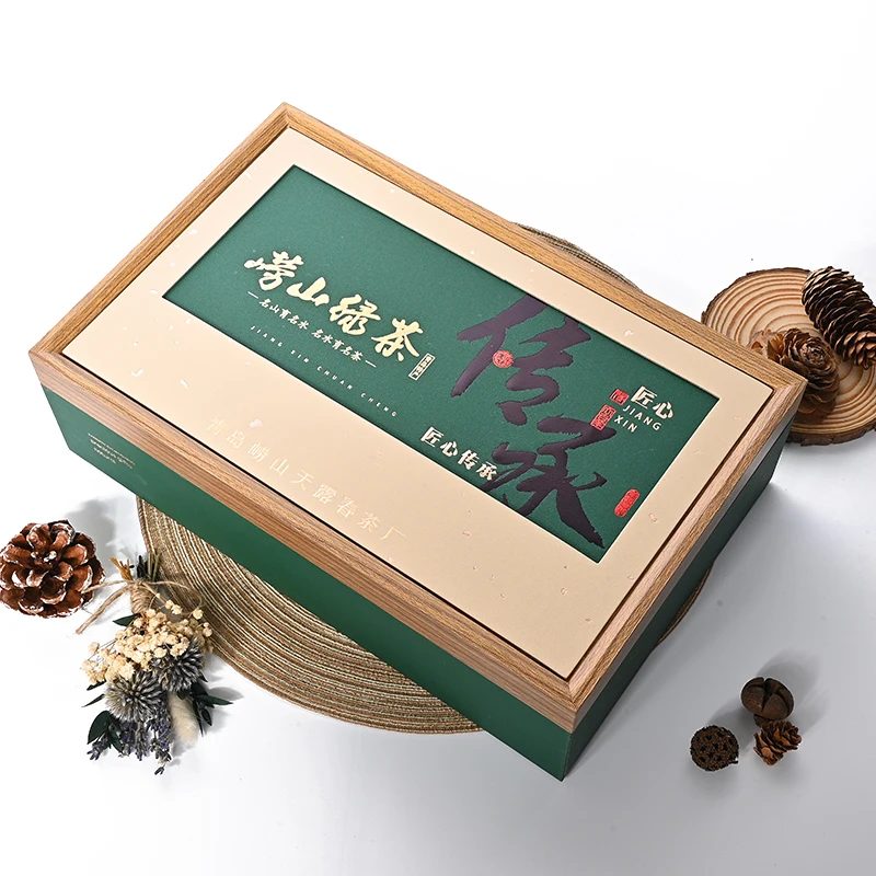 Custom Luxury Rigid Cardboard Tea Set Packing Box Gift Packaging