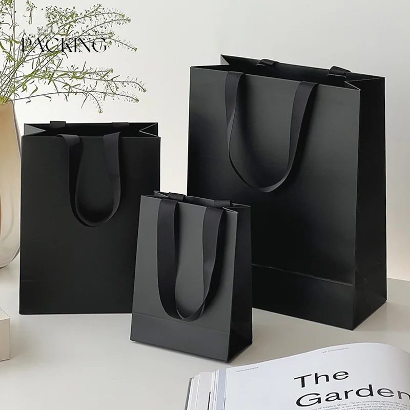 Custom Design Printed Kraft Shopping Gift Packaging Paper Bag
