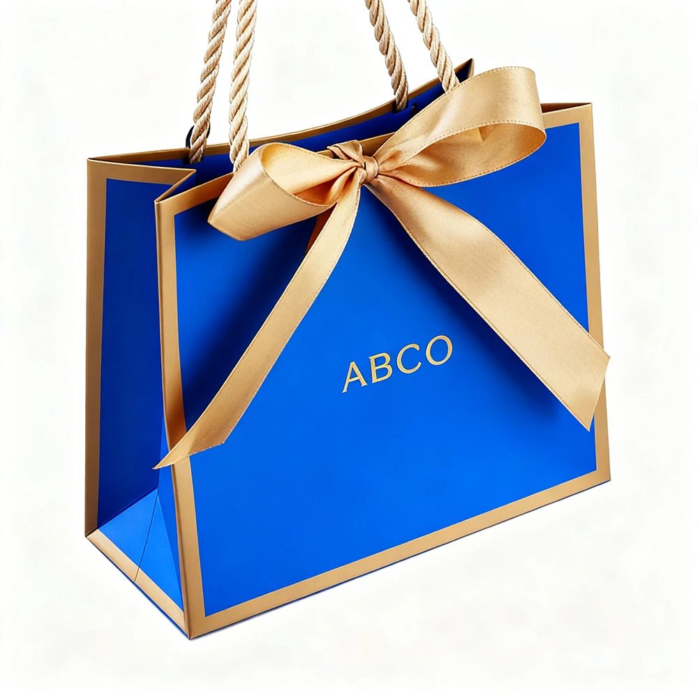 Luxury Gift Kraft Paper Bags Shopping With Logo Custom Packaging