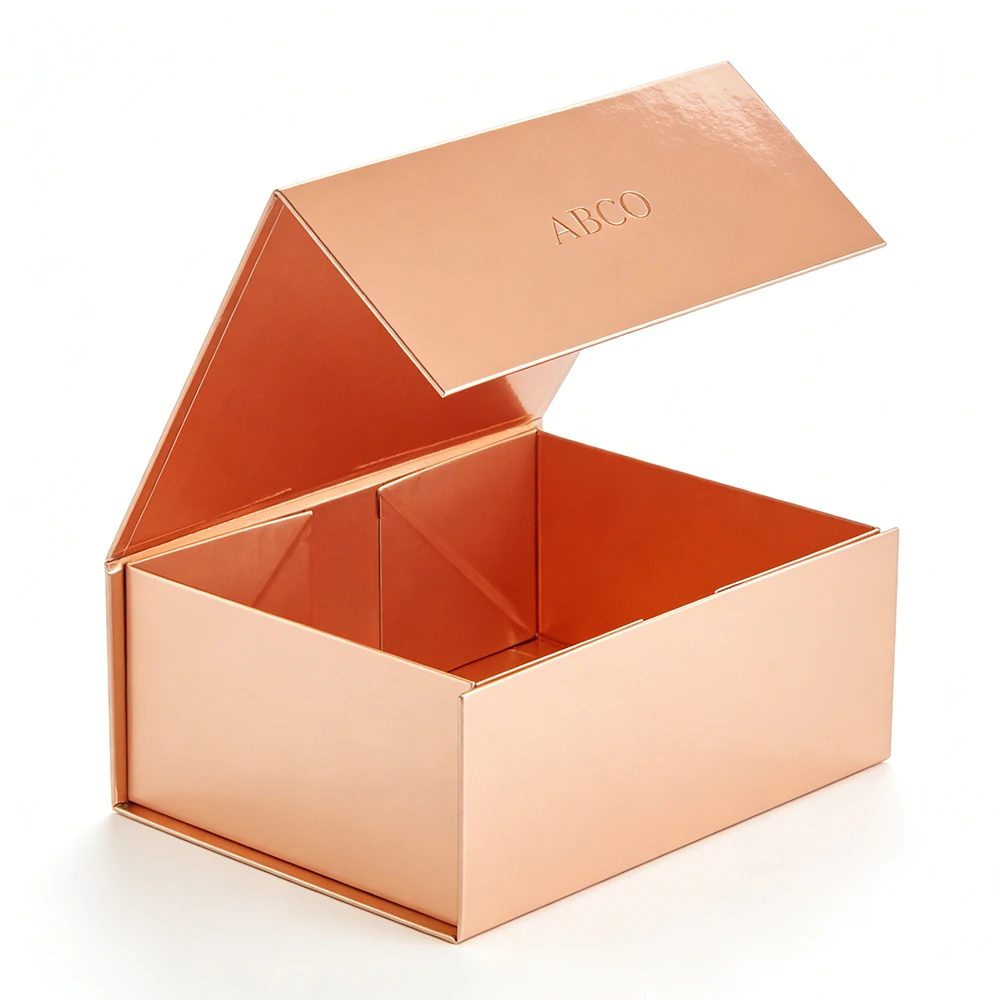 Custom Luxury Folding Gift Box Magnetbox Window Matt Magnet Packaging
