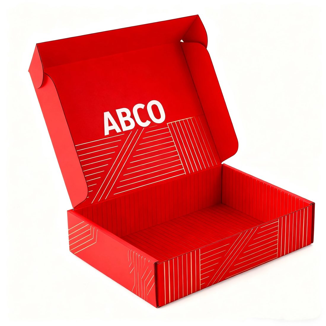 Custom Logo Printing Black Corrugated Cardboard Shipping Box Carton