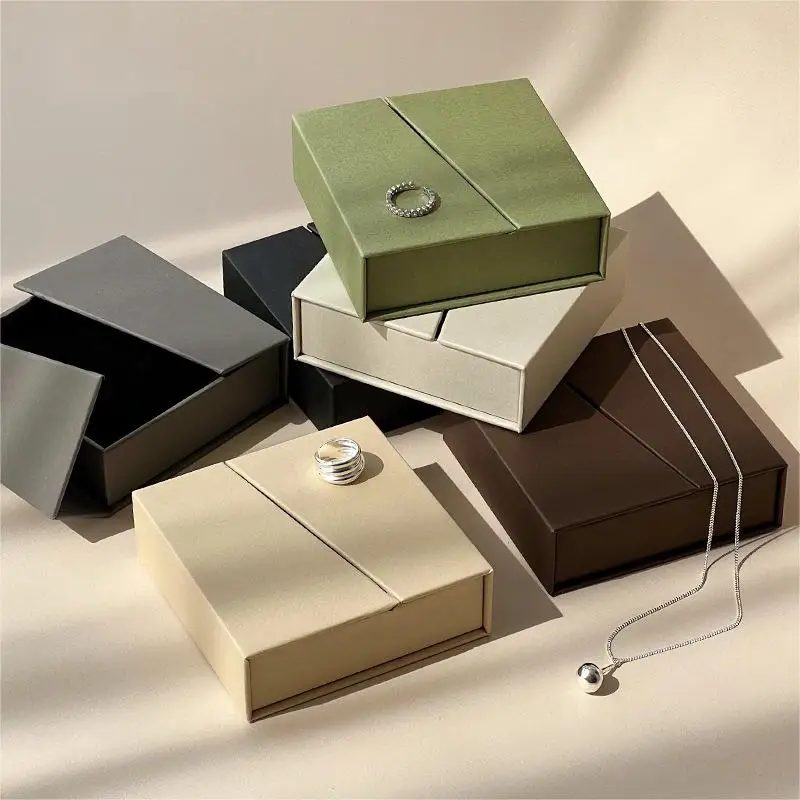 Customizable Luxury Cardboard Magnetic Jewelry Box