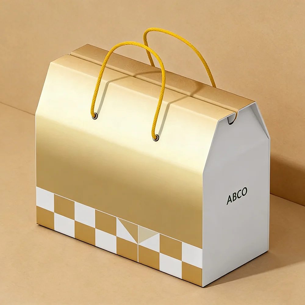 Custom Logo Reusable Egg Corrugated Paper Gift Bags
