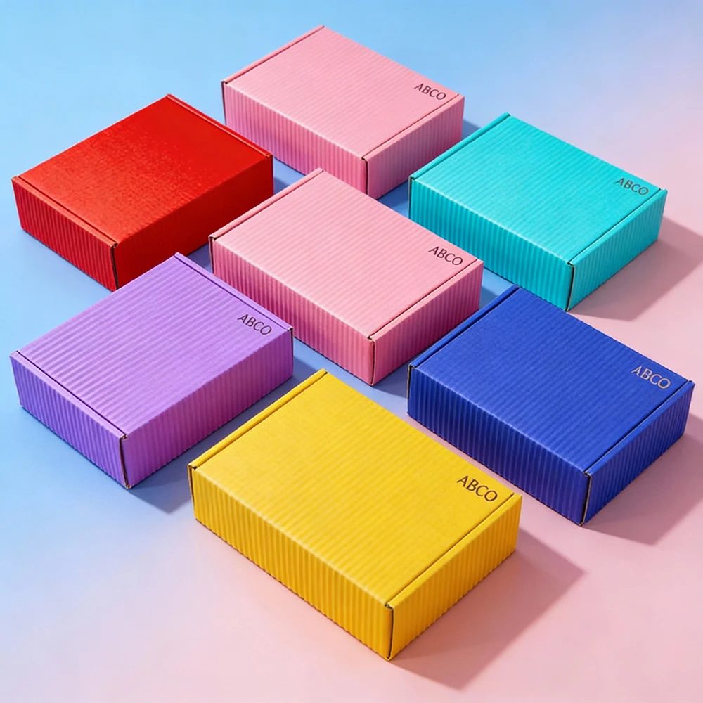 Custom Gold Foil Corrugated Paper Folding Box