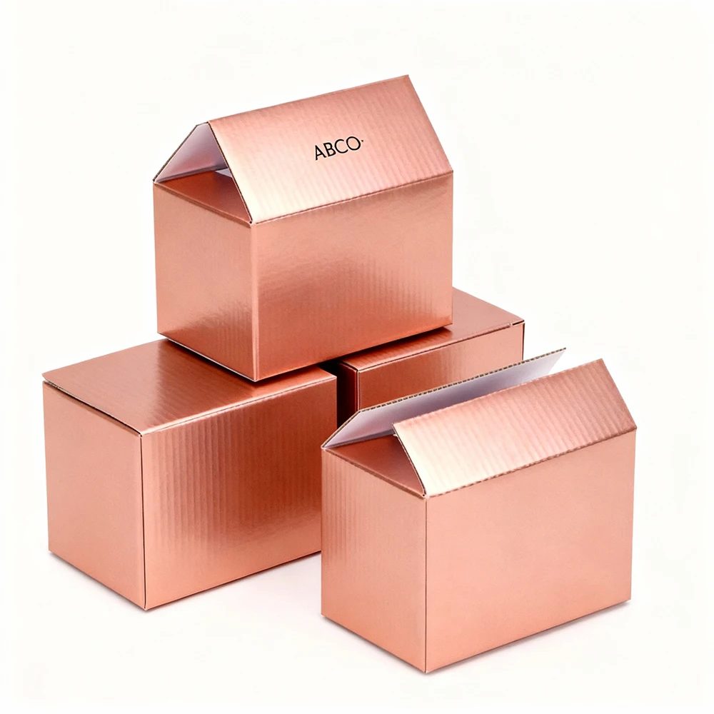 Custom Corrugated Paper Folding Mailer Box With Embossed Logo Packaging