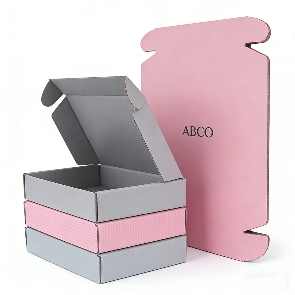 Custom Logo Print Packing Box Kraft Corrugated Folders Gift Box