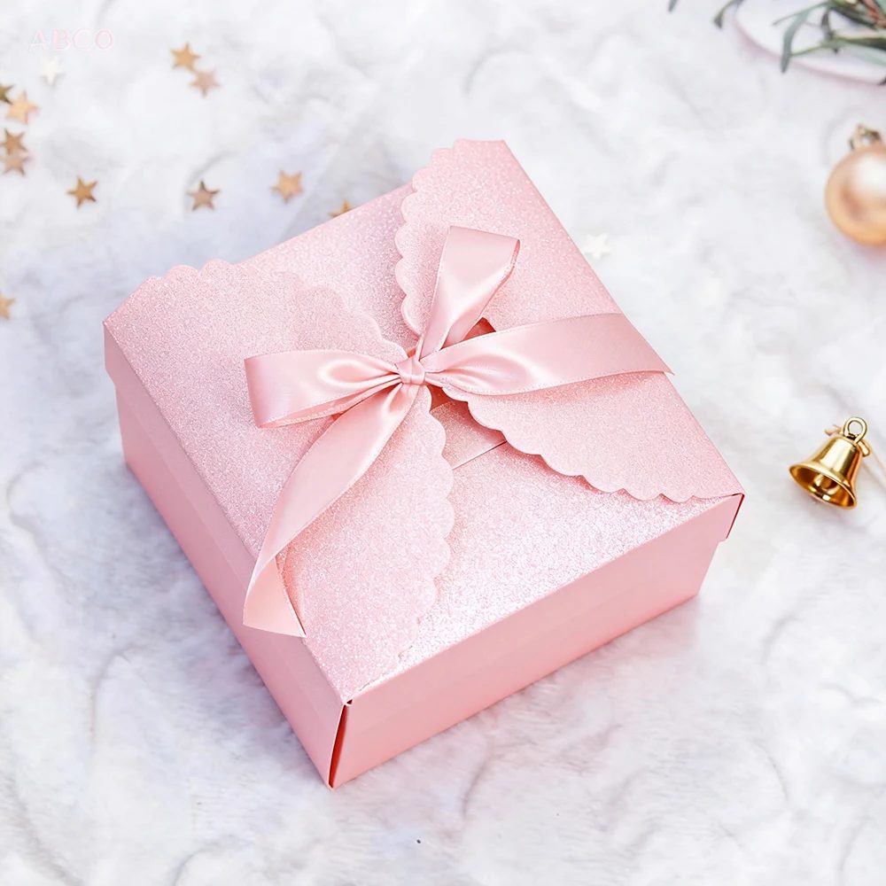 Silver Glitter Gift Boxes Small Fancy Present Gift Giving Box