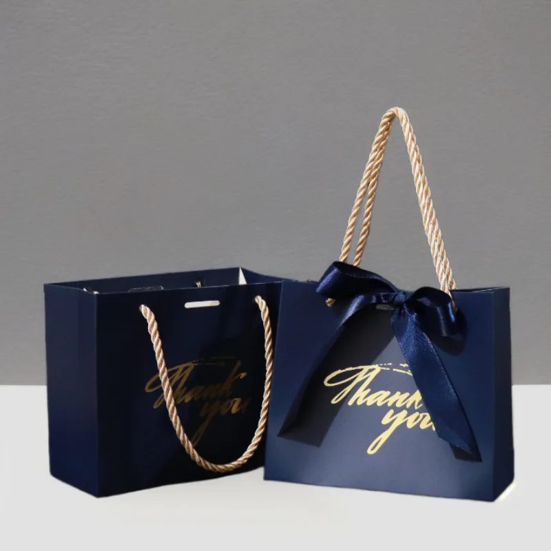 Black Matte Thick Kraft Paper Bag