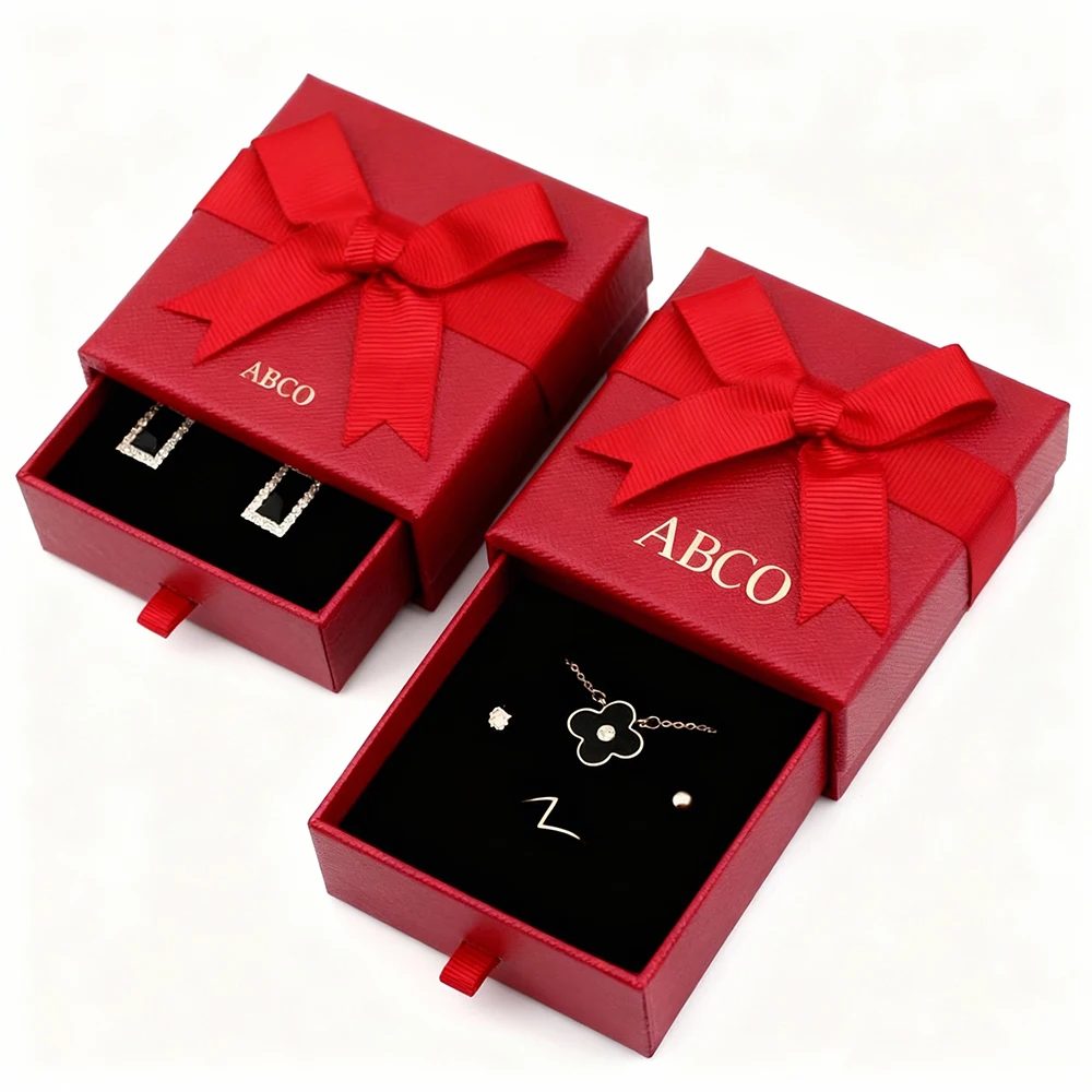 Paper Jewelry Box Hand Drill Recycled Materials Sponge Lining
