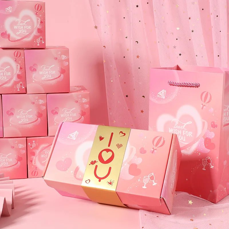Custom Creative Surprise Explosion Pop-up Bouncing Gift Box Kit
