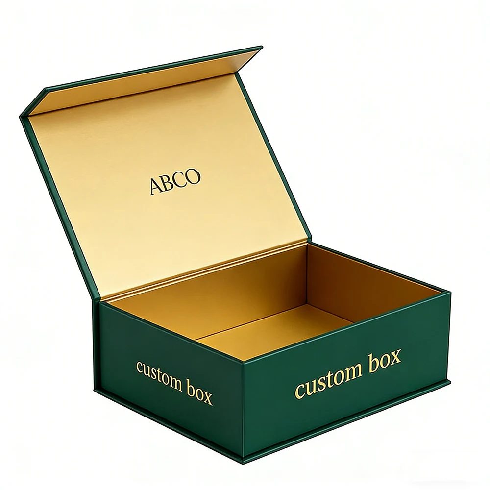 Custom Logo Luxury Black Folding Glasses Packaging Box