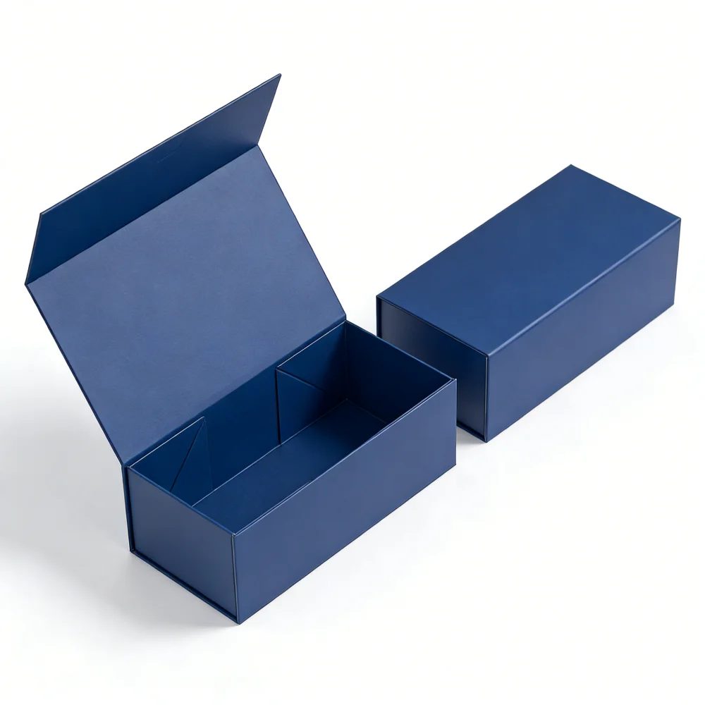 Custom Printed Luxury Flap Open Magnetic Folding Packaging Gift Box