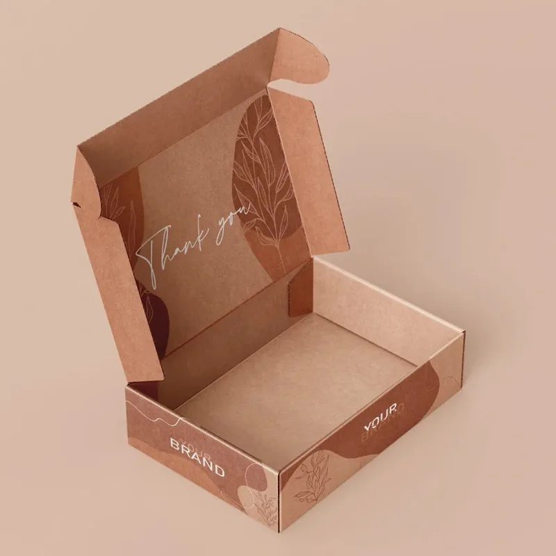 Custom Logo Airplane Cardboard Box Fold Corrugated Socks Packaging