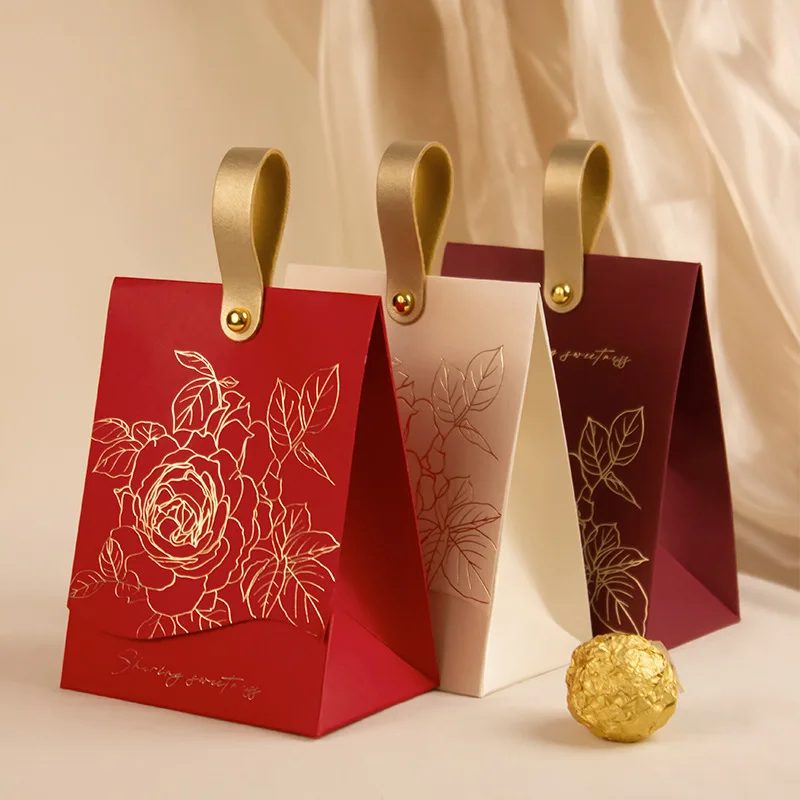 Luxury Gold Stamping Rectangle Paper Bag