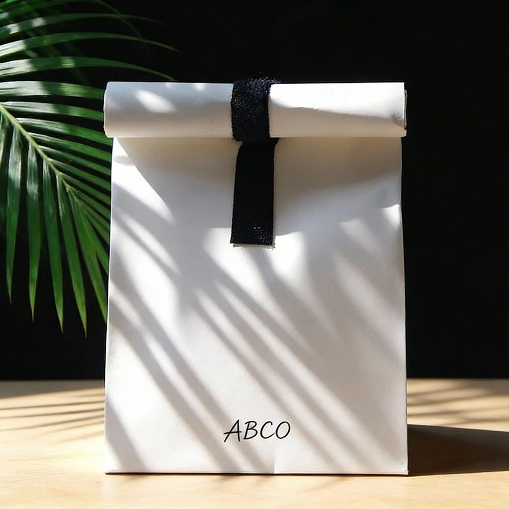 Custom High-end White Paper Tote Bags