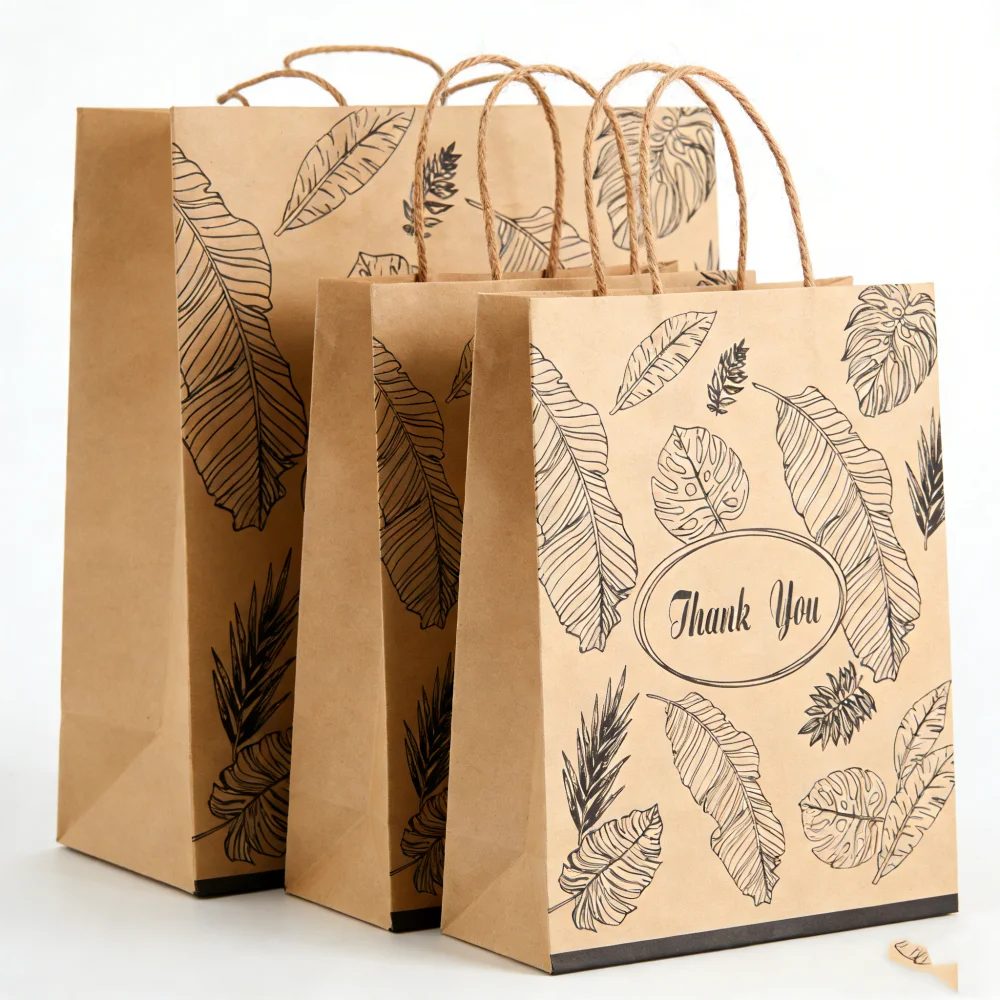Custom Brown Kraft Paper Bags