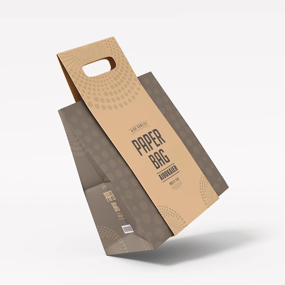 Exquisite Simple Luxury Design Kraft Paper Bags